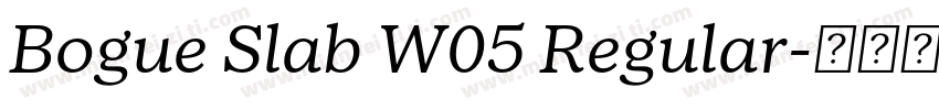 Bogue Slab W05 Regular字体转换